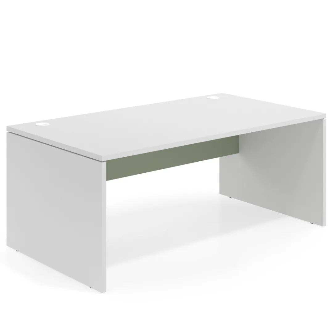 Mesa de Dirección Work Plus fondo 100 estructura blanco mate