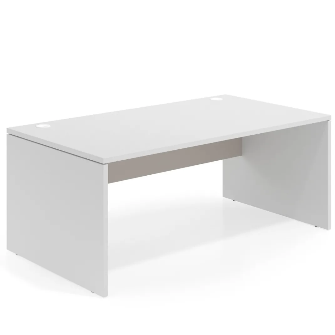 Mesa de Dirección Work Plus fondo 100 estructura blanco mate