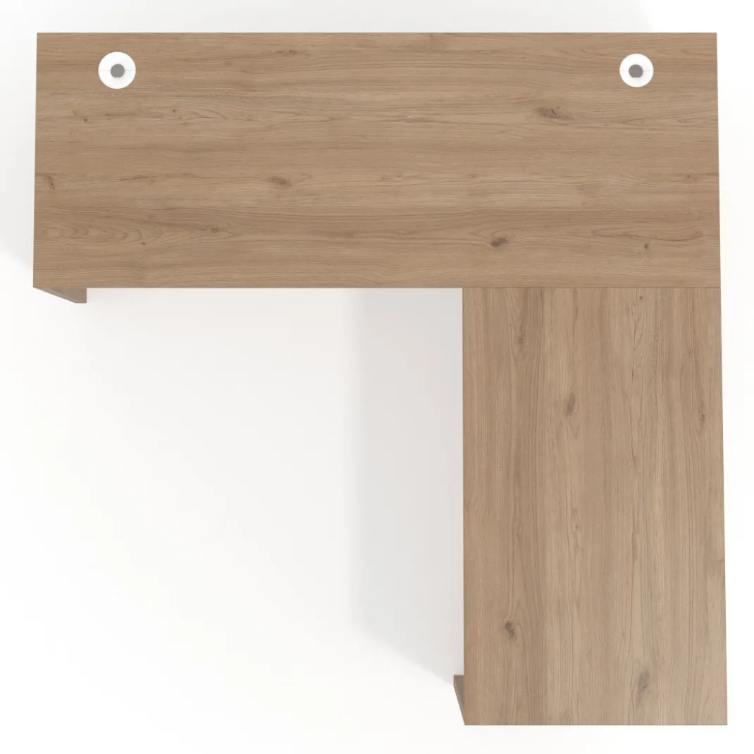 Mesa de Escritorio con ala Work Plus fondo 60 estructura naturale