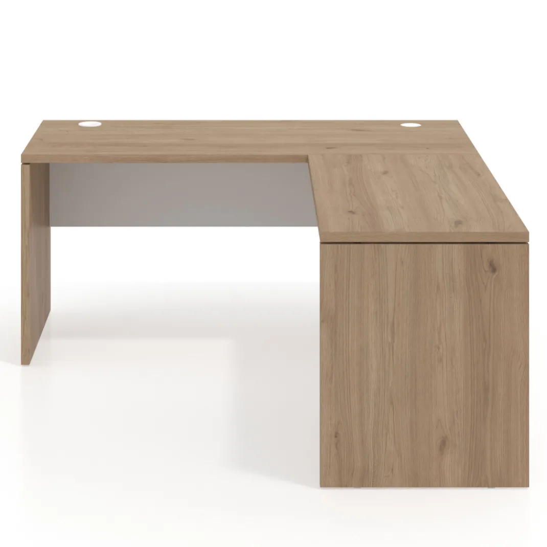 Mesa de Escritorio con ala Work Plus fondo 60 estructura naturale