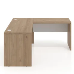 Mesa de Escritorio con ala Work Plus fondo 60 estructura naturale