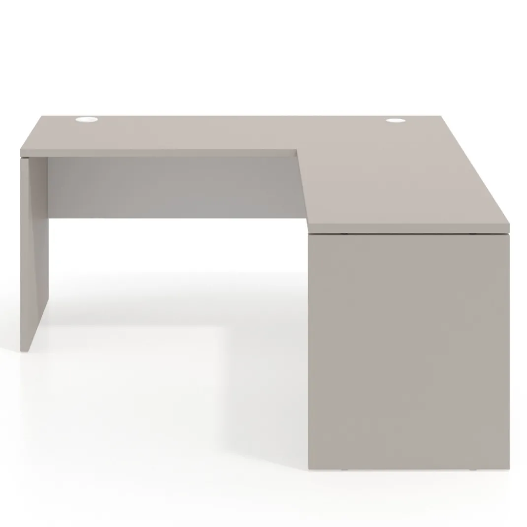 Mesa de Escritorio con ala Work Plus fondo 60 diseño bicolor