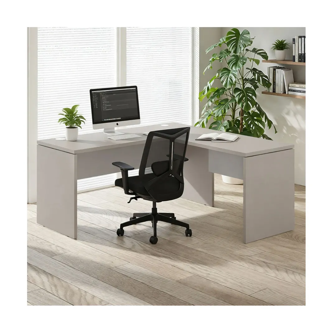 Mesa de Escritorio con ala Work Plus fondo 60 diseño bicolor