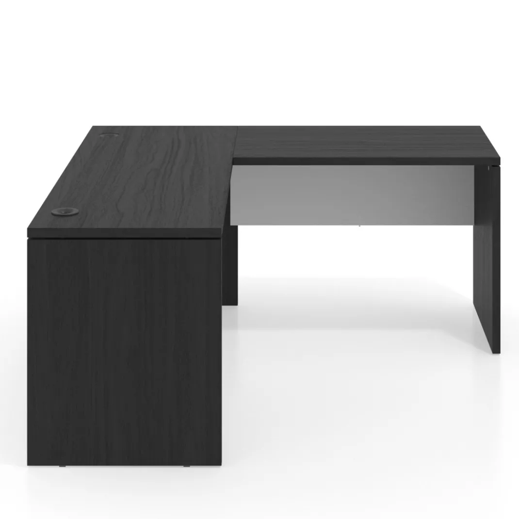 Mesa de Escritorio con ala Work Plus fondo 60 estructura bocamina