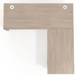 Mesa de Escritorio con cajones en L Work Plus fondo 60, frontales melamina diseño monocolor