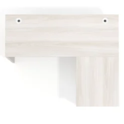 Mesa de Escritorio con cajones en L Work Plus, ala corta, fondo 60, frontales de metal estructura california