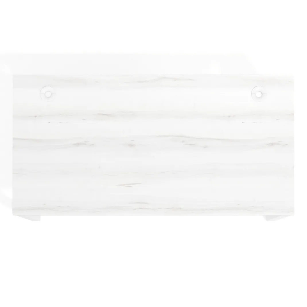 Mesa de escritorio Delta, fondo 80cm, estructura blanca