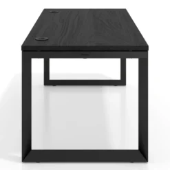 Mesa de escritorio Delta, fondo 80cm, estructura negra