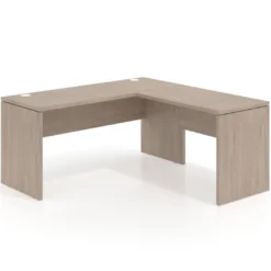 Mesa de escritorio en L Work fondo 60 estructura monocolor