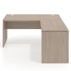 Mesa de escritorio en L Work fondo 80, estructura monocolor