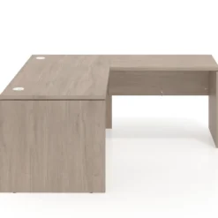 Mesa de escritorio en L Work fondo 80, estructura monocolor
