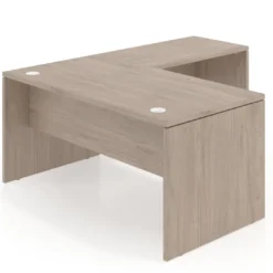 Mesa de escritorio en L Work fondo 80, estructura monocolor