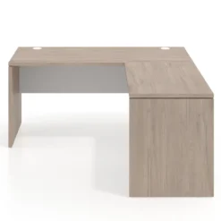 Mesa de escritorio en L Work fondo 68 estructura bicolor