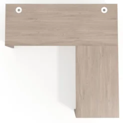 Mesa de escritorio en L Work fondo 60 estructura bicolor