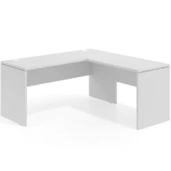 Mesa de escritorio en L Work fondo 60 estructura monocolor