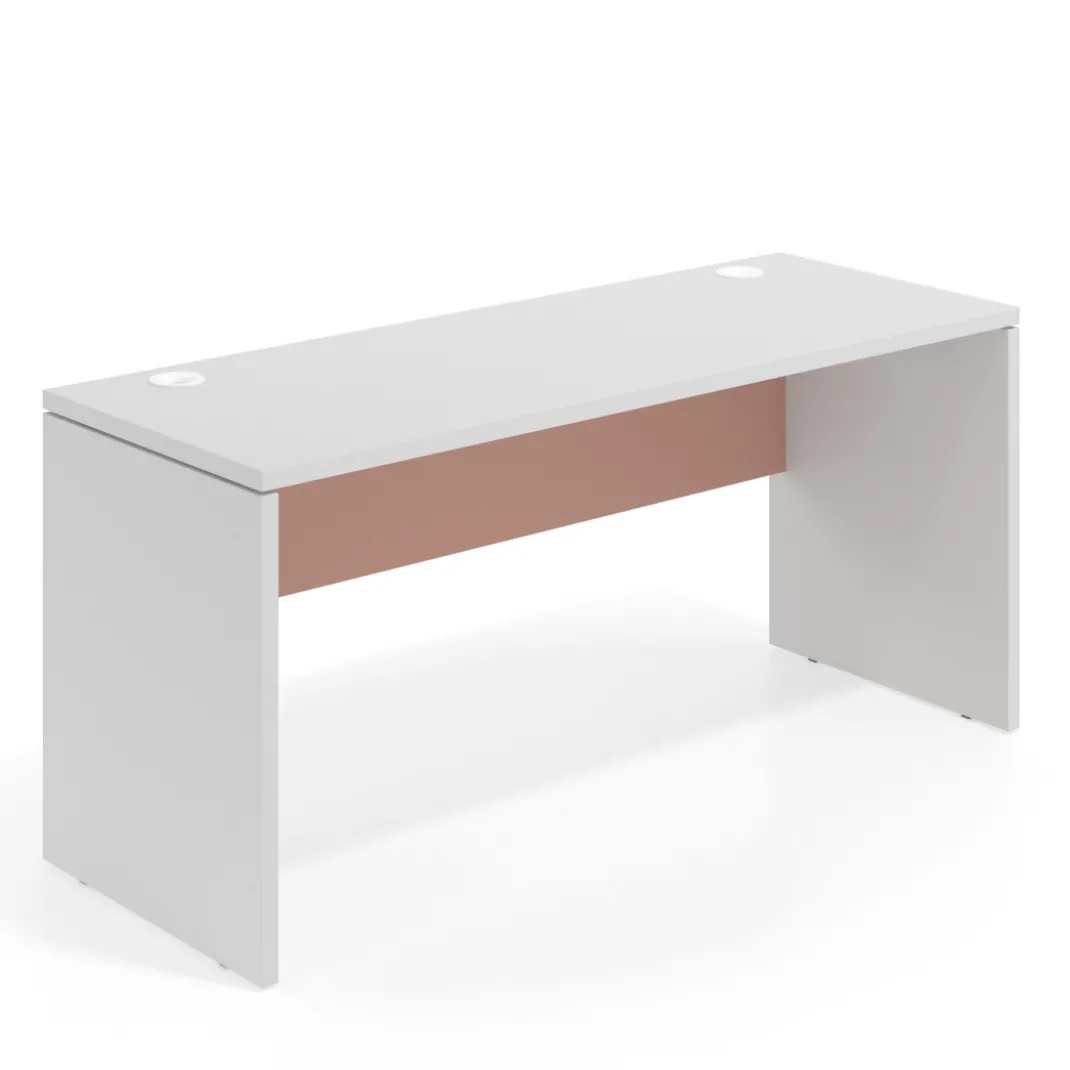 Mesa de Escritorio Estrecha Work Plus fondo 60 estructura blanco mate