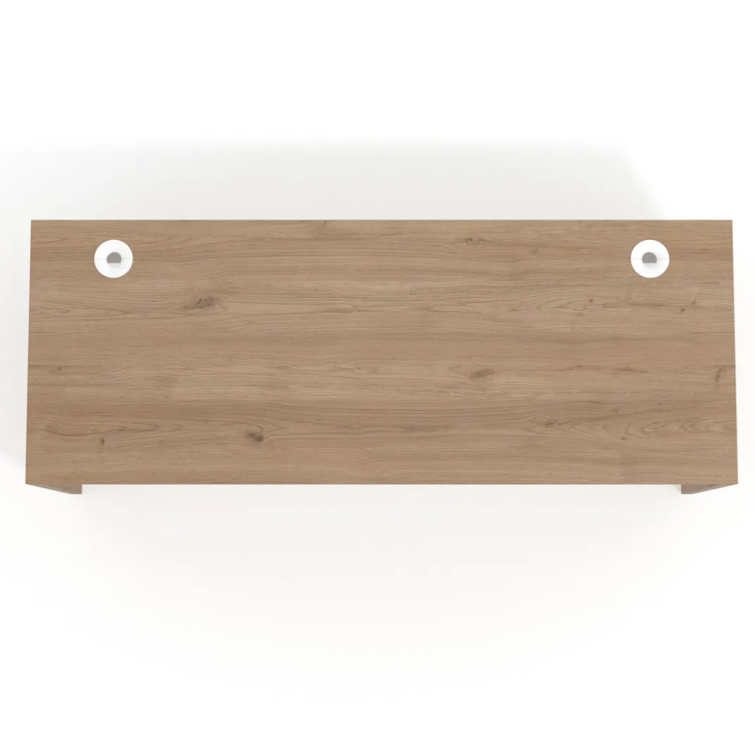 Mesa de Escritorio Estrecha Work Plus fondo 60 estructura naturale