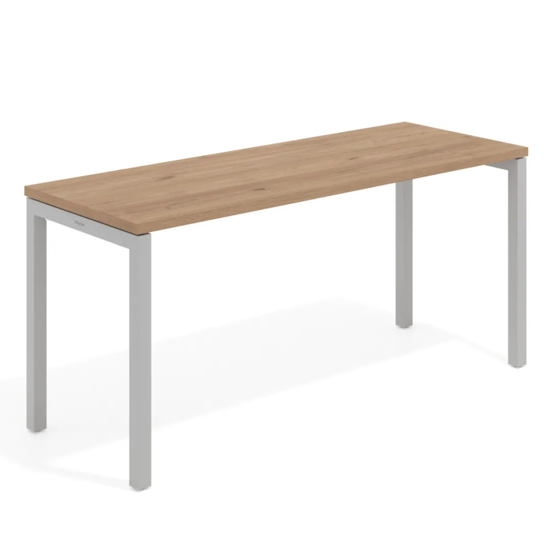 Mesa de escritorio pequeña Kube fondo 60cm estructura aluminio