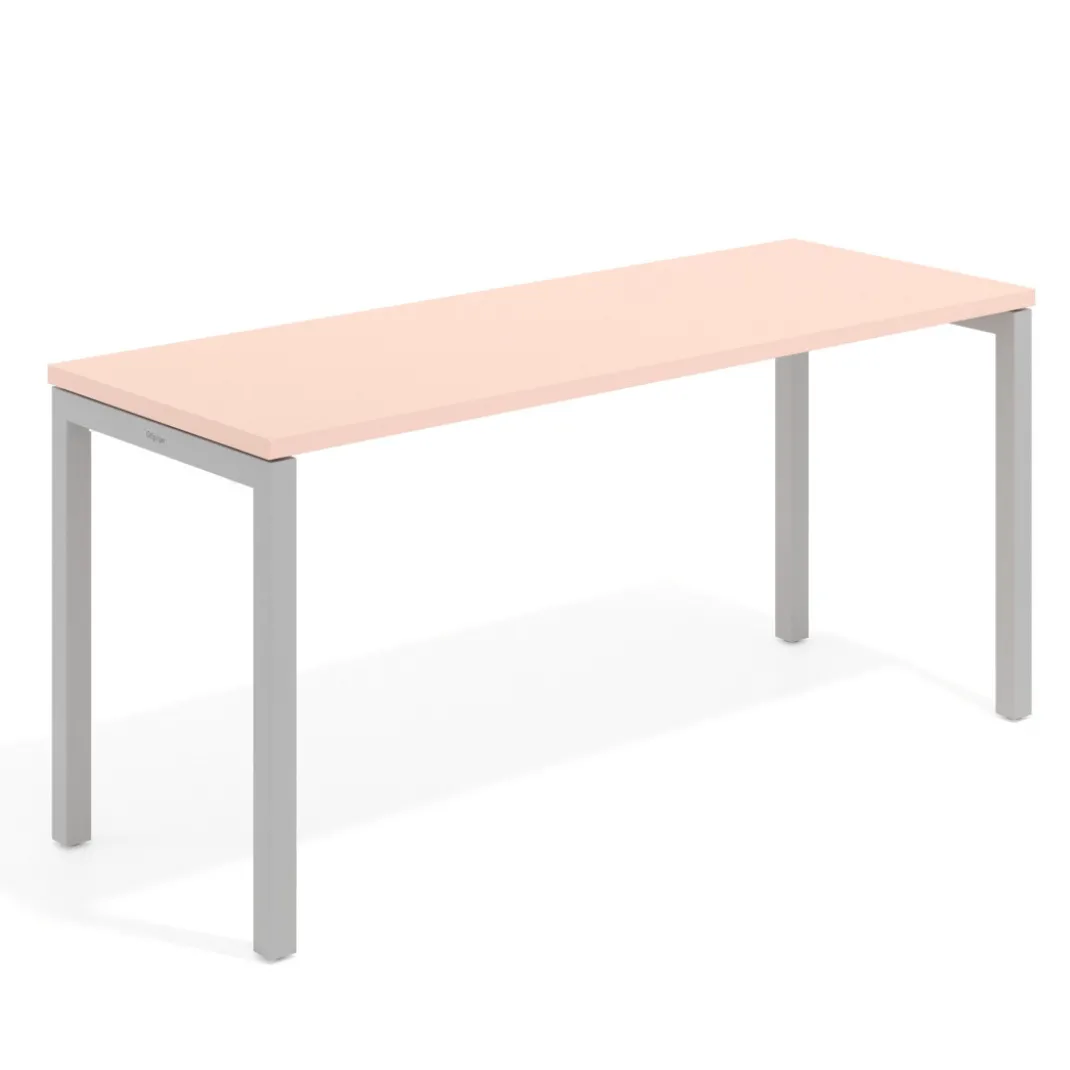 Mesa de escritorio pequeña Kube fondo 60cm estructura aluminio