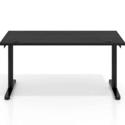 Mesa de Escritorio Tdesk, fondo 80cm, estructura negra, sobre recto