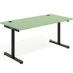 Mesa de Escritorio Tdesk, fondo 80cm, estructura negra, sobre recto
