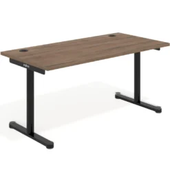 Mesa de Escritorio Tdesk, fondo 80cm, estructura negra, sobre recto