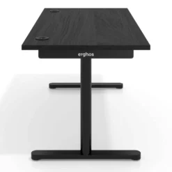 Mesa de Escritorio Tdesk, fondo 80cm, estructura negra, sobre recto