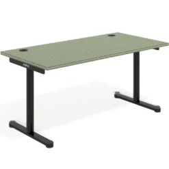 Mesa de Escritorio Tdesk, fondo 80cm, estructura negra, sobre recto