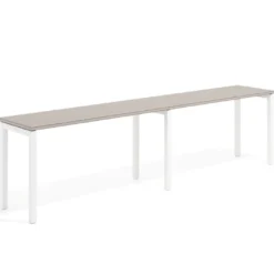 Mesa de formación progresiva doble Kube, fondo 50cm, estructura blanco