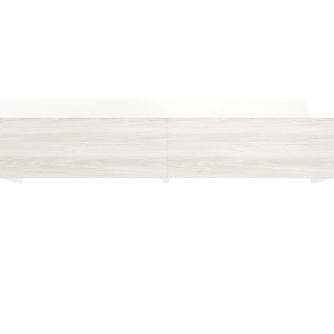 Mesa de formación progresiva doble Kube, fondo 50cm, estructura blanco