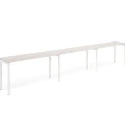 Mesa de formación progresiva triple Kube, fondo 50cm, estructura blanco