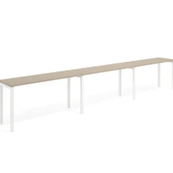 Mesa de formación progresiva triple Kube, fondo 50cm, estructura blanco