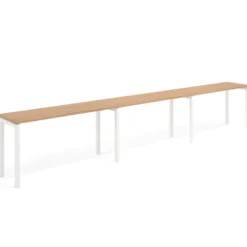 Mesa de formación progresiva triple Kube, fondo 50cm, estructura blanco