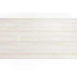 Mesa de juntas rectangular doble fondo 166 cm, estructura blanca