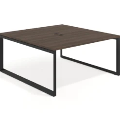 Mesa de juntas rectangular fondo 166 cm, estructura negra