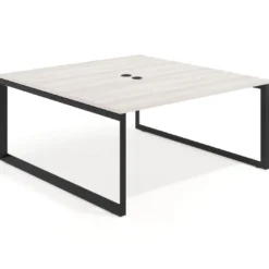 Mesa de juntas rectangular fondo 166 cm, estructura negra