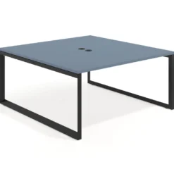 Mesa de juntas rectangular fondo 166 cm, estructura negra