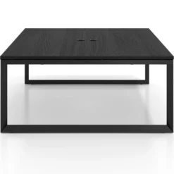Mesa de juntas rectangular fondo 166 cm, estructura negra