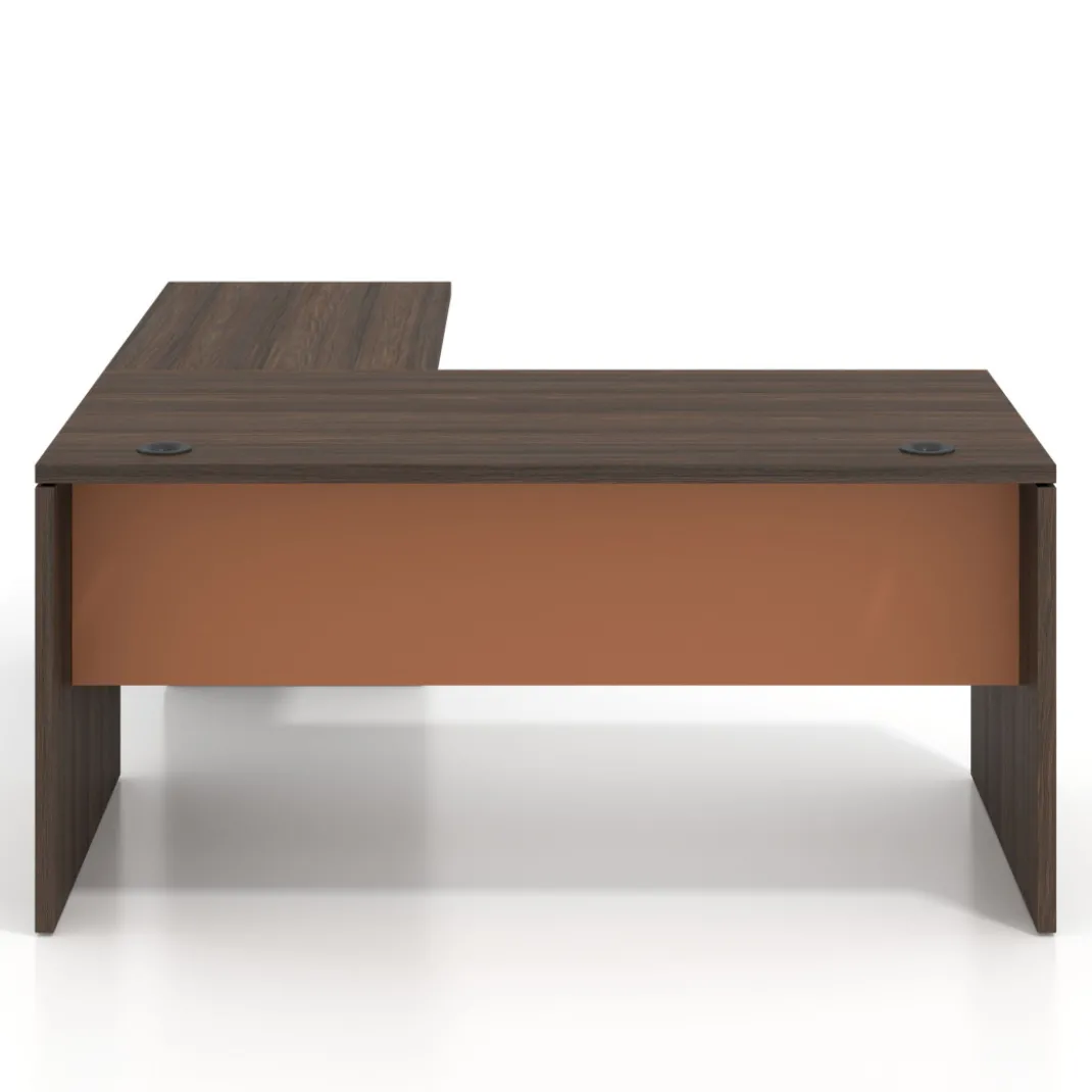 Mesa de Oficina con cajones Work Plus fondo 80, frontales de metal estructura mistral
