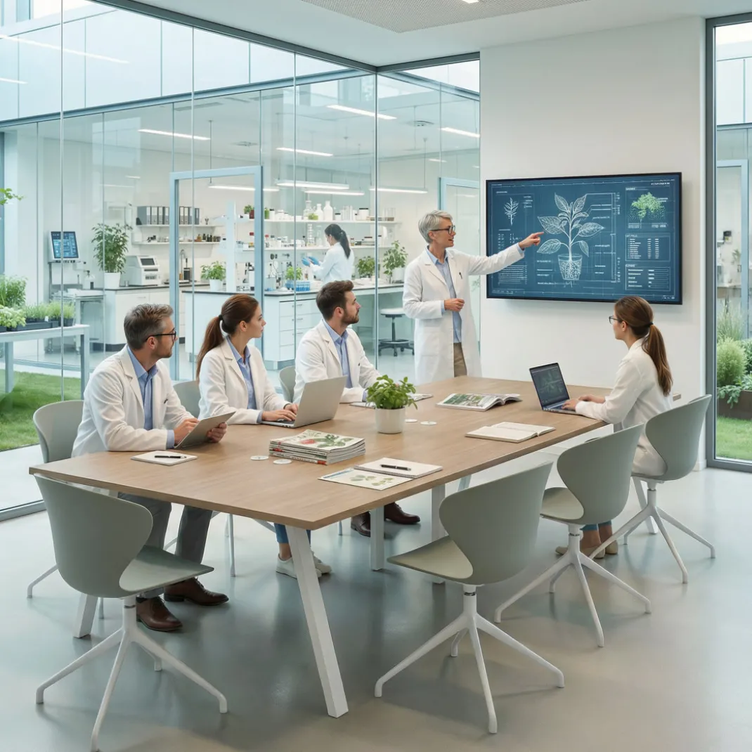 Mesa de oficina coworking triple UvePro fondo 166, cantos rectos, estructura blanca