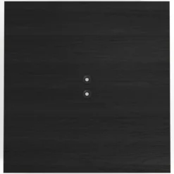 Mesa de oficina doble UvePro fondo 166, cantos rectos, estructura negra/madera