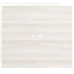 Mesa de oficina doble UvePro fondo 142, cantos rectos, estructura blanca