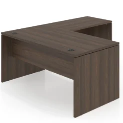 Mesa de Oficina en L Work Plus fondo 80 diseño monocolor