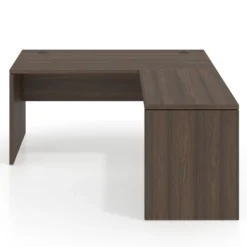 Mesa de Oficina en L Work Plus fondo 80 diseño monocolor