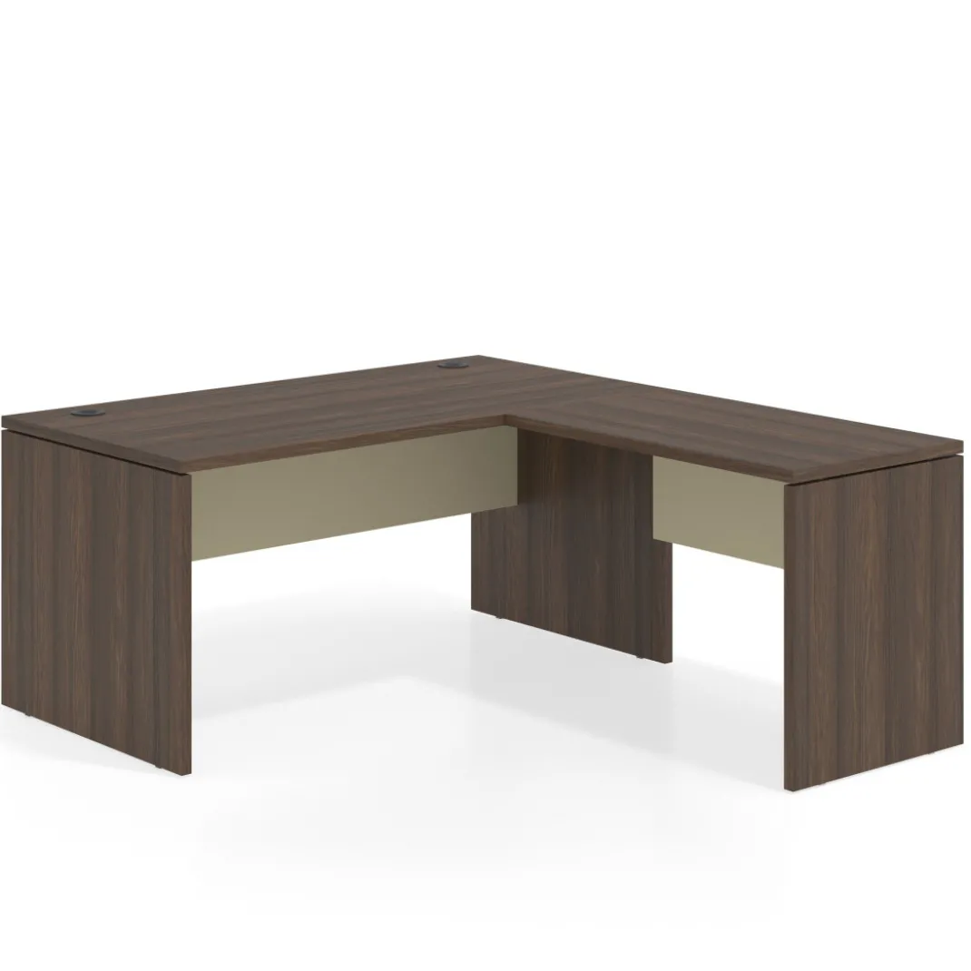 Mesa de Oficina en L Work Plus fondo 80 estructura mistral
