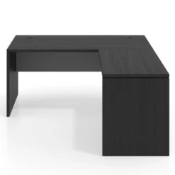 Mesa de Oficina en L Work Plus fondo 80 estructura bocamina