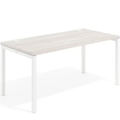 Mesa de oficina Kube fondo 80cm estructura blanca