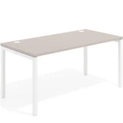 Mesa de oficina Kube fondo 80cm estructura blanca
