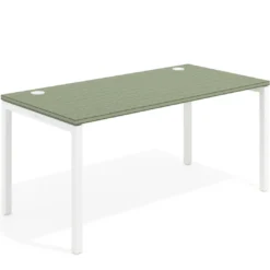 Mesa de oficina Kube fondo 80cm estructura blanca