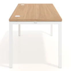 Mesa de oficina Kube fondo 80cm estructura blanca